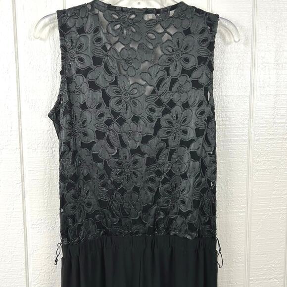 Cache Pants Jumpsuit Vintage Cocktail Holiday Sleeveless Black Women Size 6 - Picture 2 of 8
